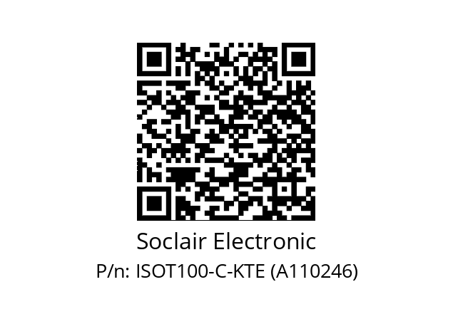   Soclair Electronic ISOT100-C-KTE (A110246)