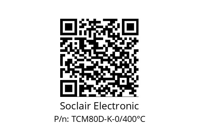   Soclair Electronic TCM80D-K-0/400°C