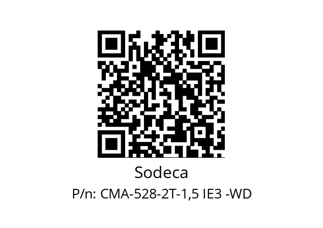   Sodeca CMA-528-2T-1,5 IE3 -WD