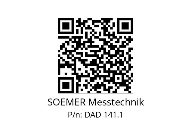   SOEMER Messtechnik DAD 141.1