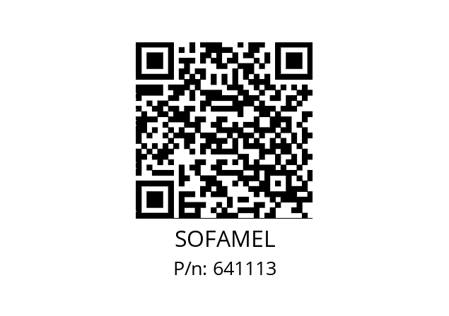   SOFAMEL 641113