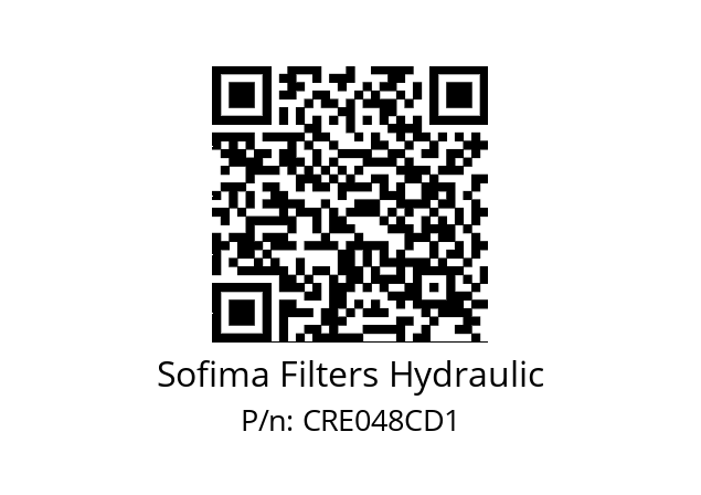   Sofima Filters Hydraulic CRE048CD1