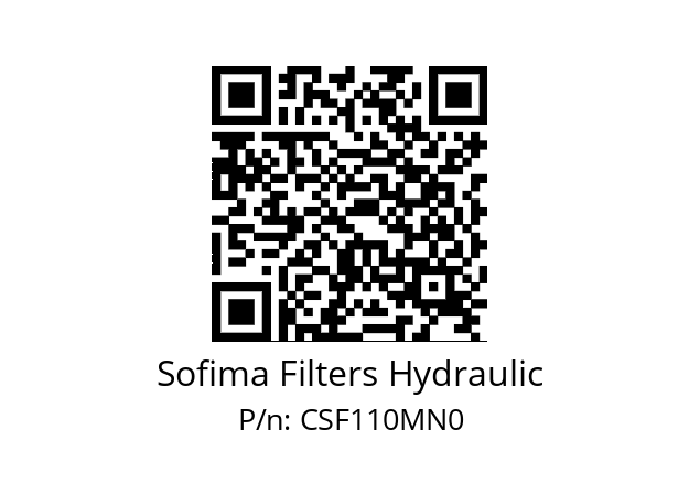   Sofima Filters Hydraulic CSF110MN0