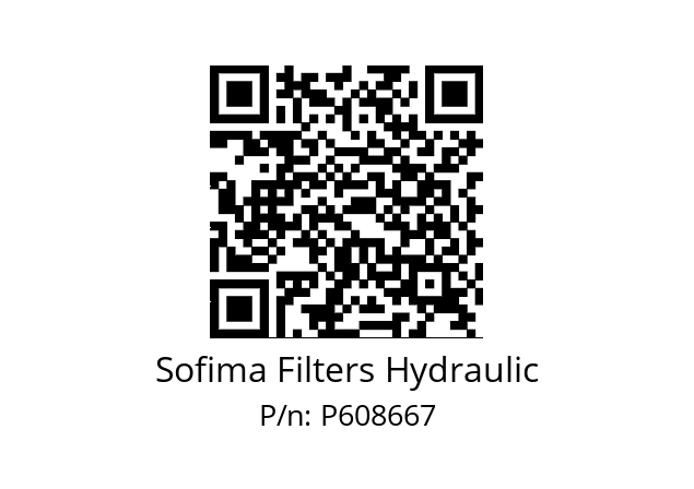   Sofima Filters Hydraulic P608667