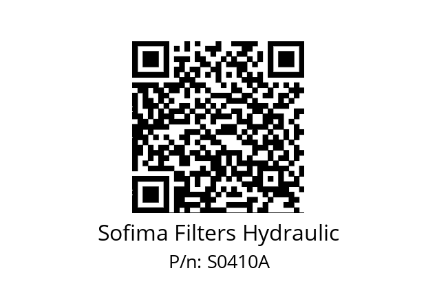   Sofima Filters Hydraulic S0410A