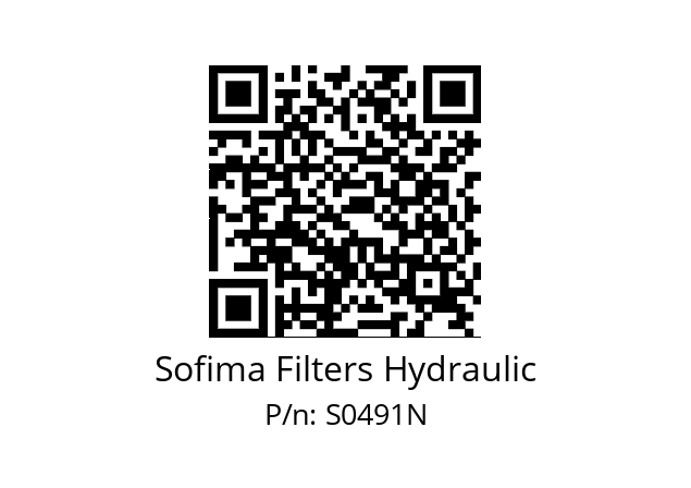   Sofima Filters Hydraulic S0491N