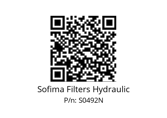   Sofima Filters Hydraulic S0492N