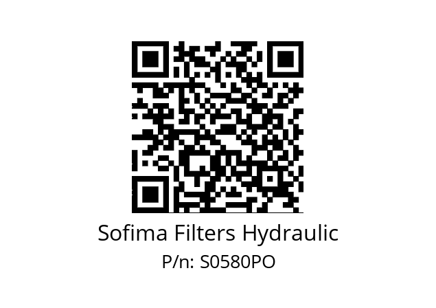   Sofima Filters Hydraulic S0580PO