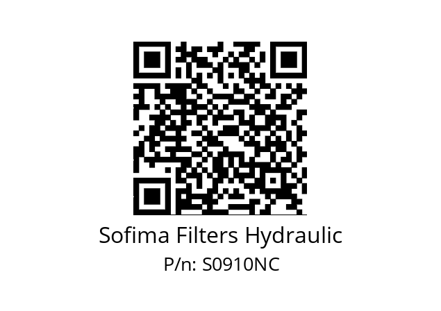   Sofima Filters Hydraulic S0910NC