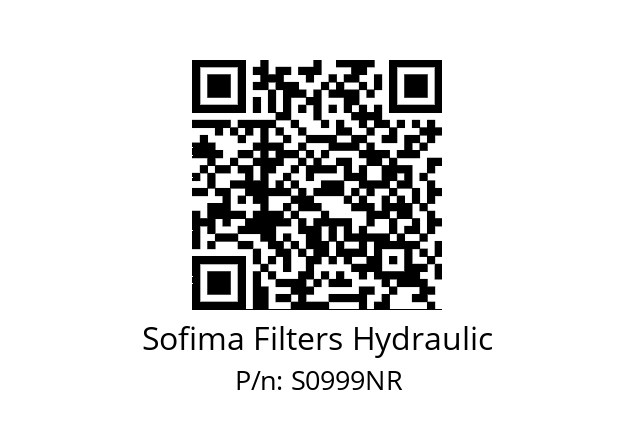   Sofima Filters Hydraulic S0999NR