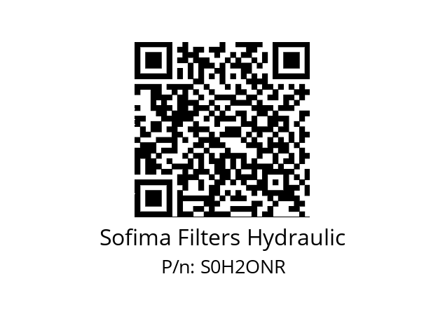   Sofima Filters Hydraulic S0H2ONR