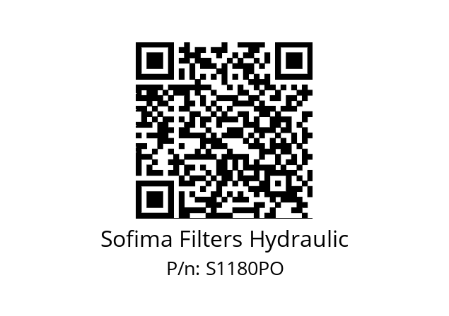   Sofima Filters Hydraulic S1180PO