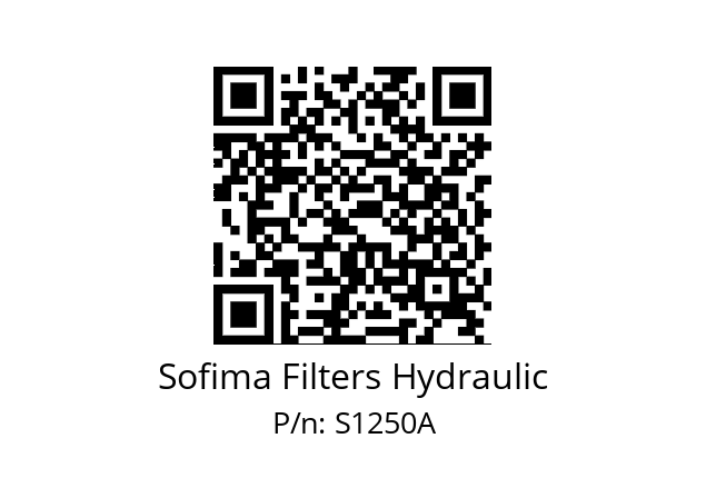   Sofima Filters Hydraulic S1250A