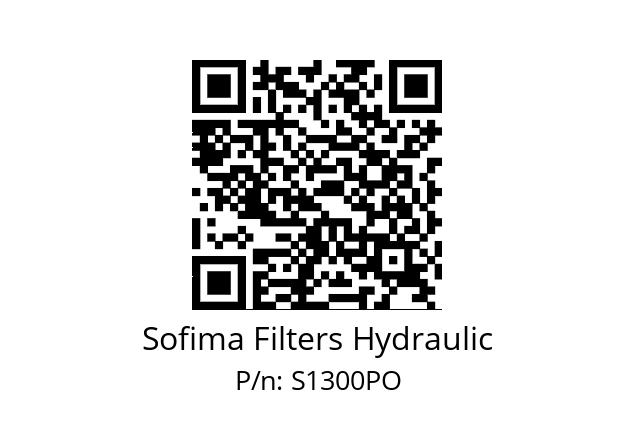   Sofima Filters Hydraulic S1300PO