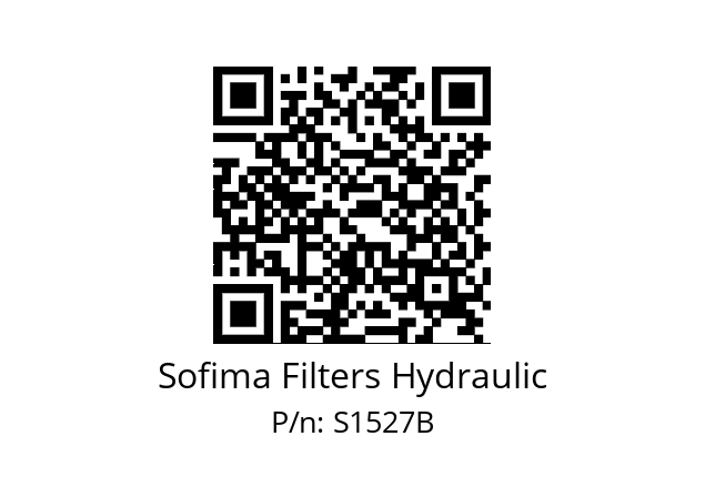   Sofima Filters Hydraulic S1527B