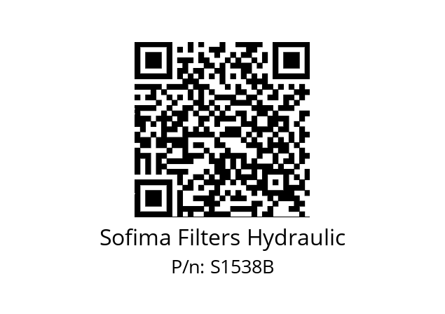   Sofima Filters Hydraulic S1538B