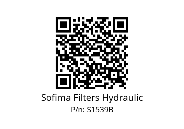   Sofima Filters Hydraulic S1539B