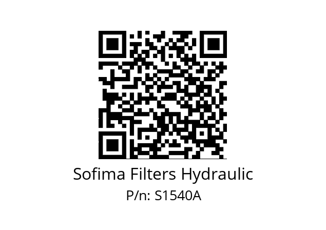   Sofima Filters Hydraulic S1540A