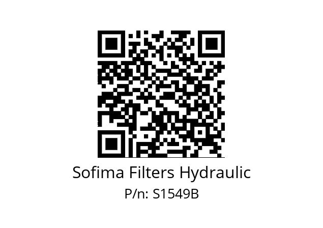   Sofima Filters Hydraulic S1549B