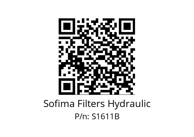   Sofima Filters Hydraulic S1611B