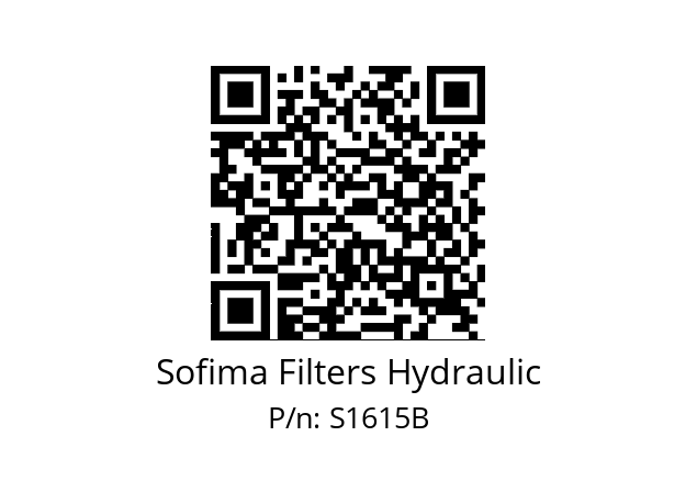   Sofima Filters Hydraulic S1615B