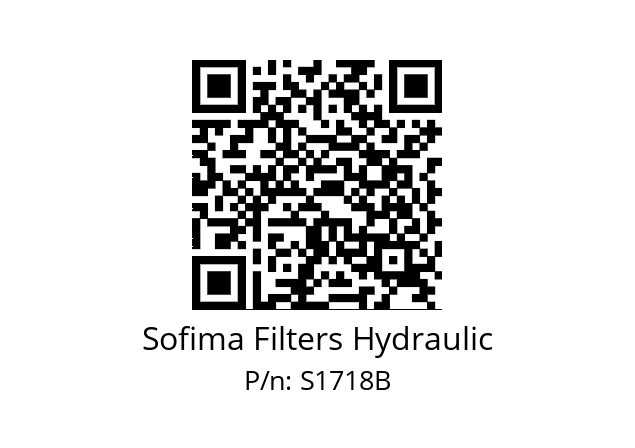   Sofima Filters Hydraulic S1718B