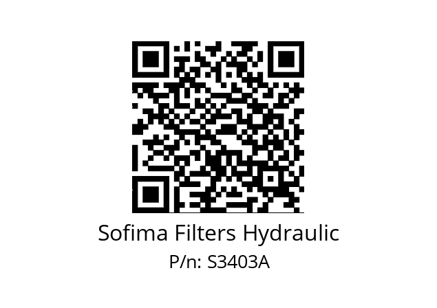   Sofima Filters Hydraulic S3403A