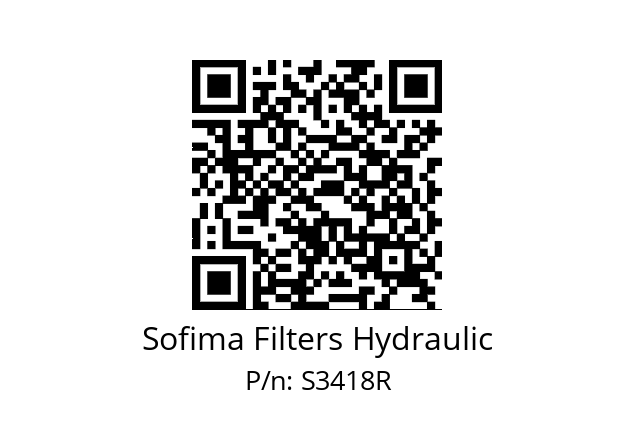   Sofima Filters Hydraulic S3418R