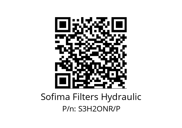   Sofima Filters Hydraulic S3H2ONR/P