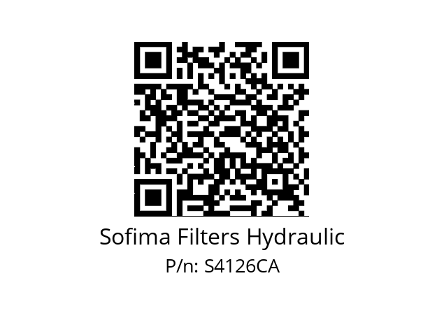   Sofima Filters Hydraulic S4126CA