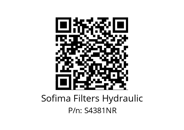   Sofima Filters Hydraulic S4381NR