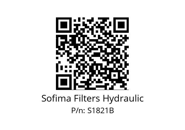   Sofima Filters Hydraulic S1821B