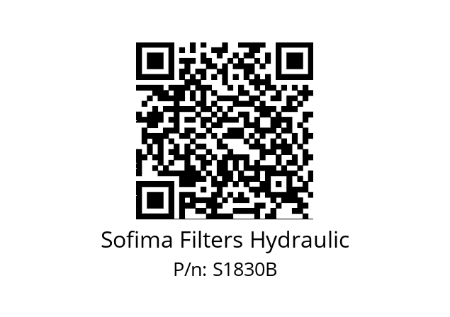   Sofima Filters Hydraulic S1830B