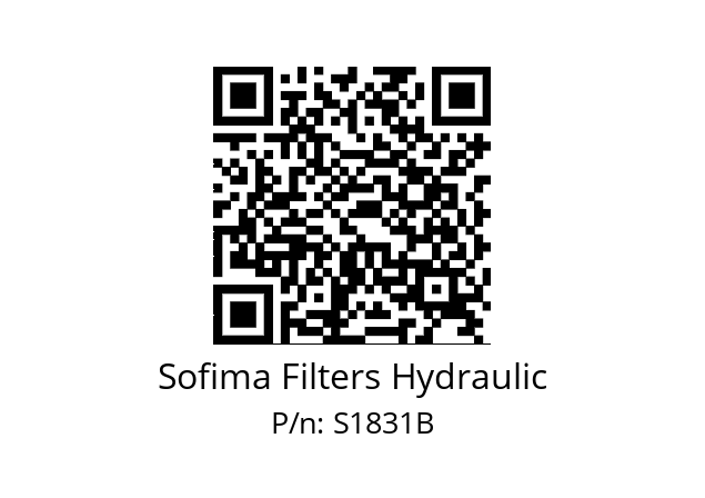   Sofima Filters Hydraulic S1831B