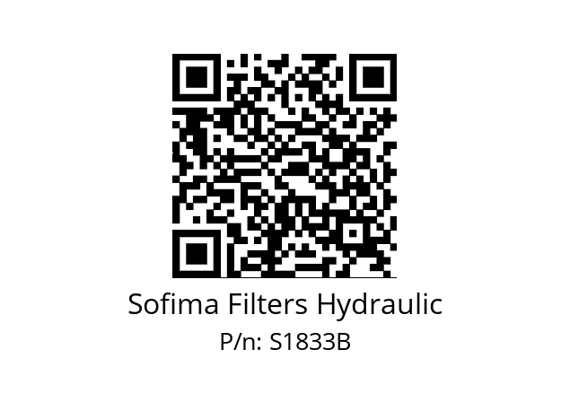   Sofima Filters Hydraulic S1833B