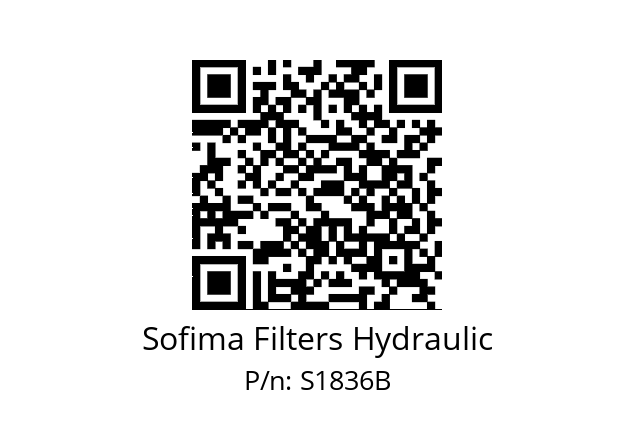   Sofima Filters Hydraulic S1836B