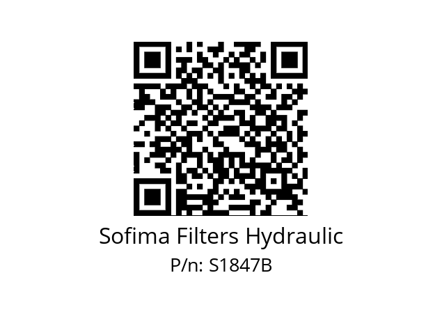   Sofima Filters Hydraulic S1847B