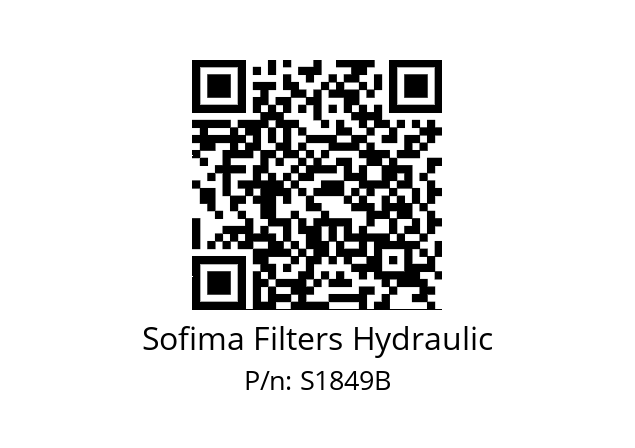   Sofima Filters Hydraulic S1849B