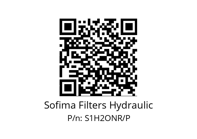   Sofima Filters Hydraulic S1H2ONR/P