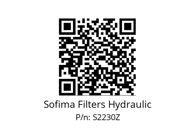   Sofima Filters Hydraulic S2230Z