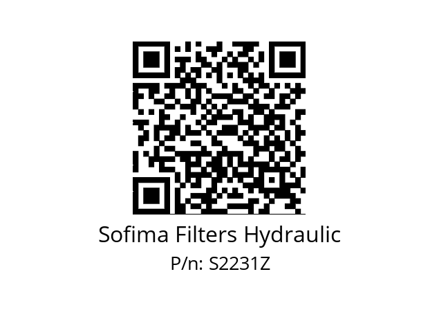   Sofima Filters Hydraulic S2231Z