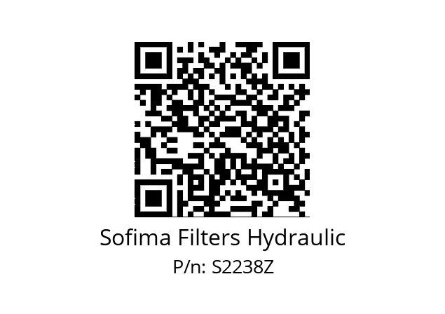   Sofima Filters Hydraulic S2238Z