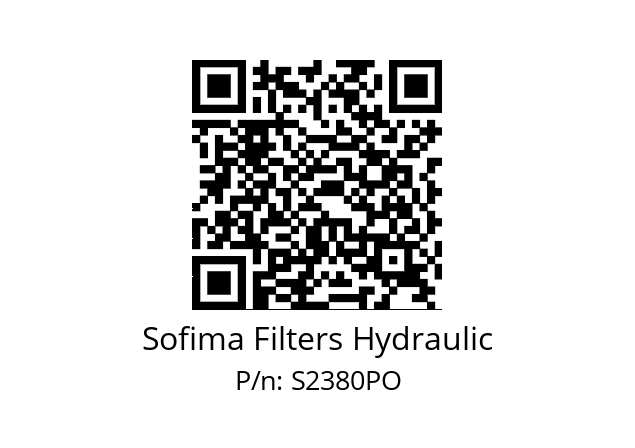   Sofima Filters Hydraulic S2380PO