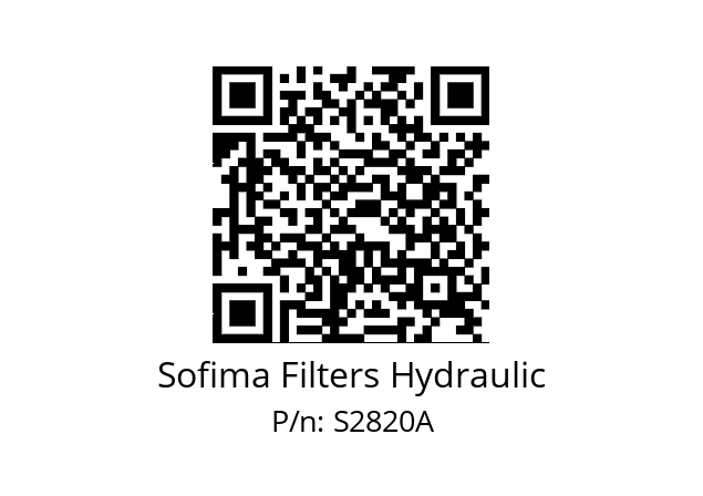   Sofima Filters Hydraulic S2820A