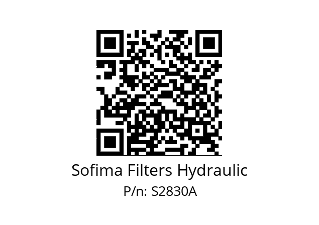   Sofima Filters Hydraulic S2830A