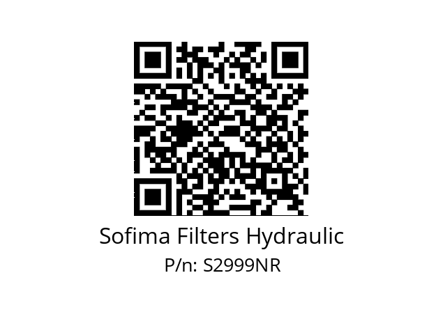   Sofima Filters Hydraulic S2999NR