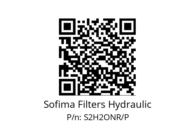   Sofima Filters Hydraulic S2H2ONR/P