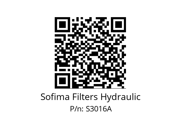   Sofima Filters Hydraulic S3016A