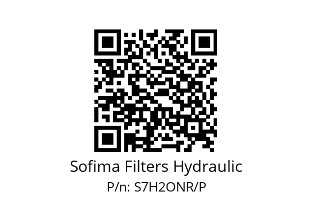   Sofima Filters Hydraulic S7H2ONR/P