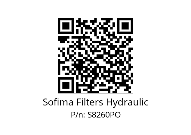   Sofima Filters Hydraulic S8260PO